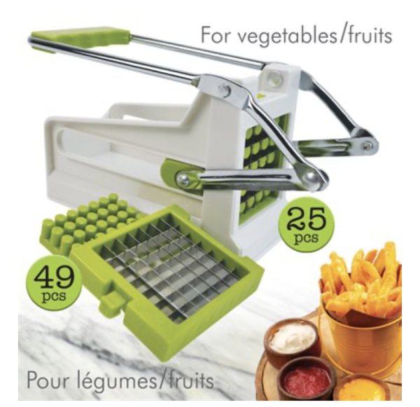 Hauz Fry Cutter with Non-Slip Suction Base